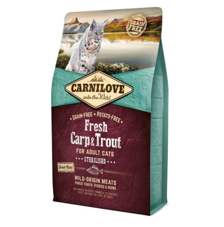 Carnilove Cat Fresh Carp & Trout Sterilised 2 кг
